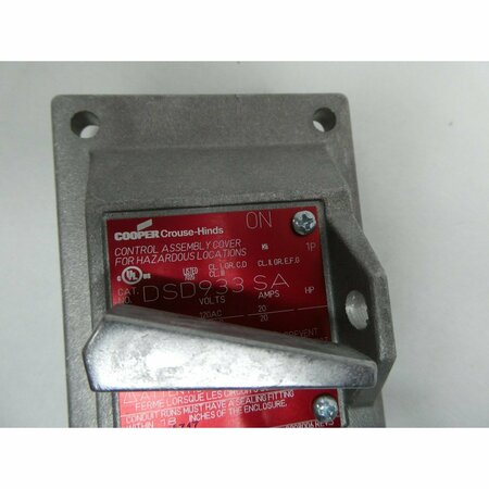 Crouse Hinds EXPLOSION PROOF SNAP SWITCH 120/277V-AC OTHER SWITCH DSD933 SA